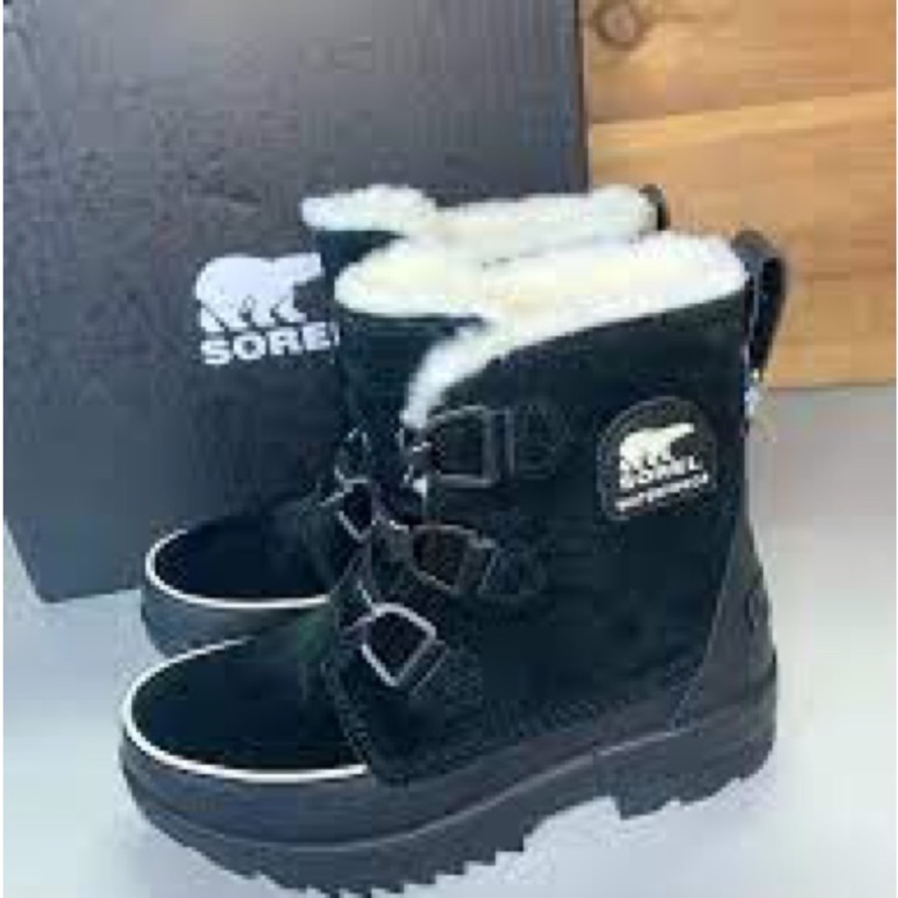 SOREL Boots TIVOLI 4 IV Woman's 9 Fur & Suede Leather Waterproof Shoes